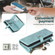 Samsung Galaxy S22 Ultra 5G Zipper Wallet Detachable MagSafe Leather Phone Case - Blue