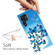 Samaung Galaxy S22 Ultra 5G Painted Pattern Transparent TPU Phone Case - Blue Butterfly