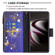 Samsung Galaxy S22 Ultra 5G Colored Drawing Pattern Zipper Horizontal Flip Phone Leather Case with Holder & Card Slots & Wallet - Purple Butterfly