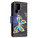 Samsung Galaxy S22 Ultra 5G Colored Drawing Pattern Zipper Horizontal Flip Phone Leather Case with Holder & Card Slots & Wallet - Big Butterfly