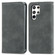 Samsung Galaxy S22 Ultra 5G Retro Skin Feel Magnetic Horizontal Flip Leather Case with Holder & Card Slots & Wallet & Photo Frame - Gray