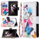 Samsung Galaxy S22 Ultra 5G Colored Drawing Pattern Zipper Horizontal Flip Phone Leather Case with Holder & Card Slots & Wallet - Two Butterflies
