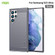 Samsung Galaxy S22 Ultra 5G MOFI Gentleness Series Brushed Texture Carbon Fiber Soft TPU Case - Gray