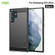 Samsung Galaxy S22 Ultra 5G MOFI Gentleness Series Brushed Texture Carbon Fiber Soft TPU Case - Black