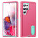 Samsung Galaxy S22 Ultra 5G 3 in 1 Rugged Holder Phone Case - Pink+Blue