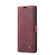 Samsung Galaxy S22 Ultra 5G CaseMe 013 Multifunctional Leather Phone Case - Wine Red
