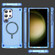 Samsung Galaxy S22 Ultra 5G Skin Feel TPU + PC MagSafe Magnetic Phone Case - Transparent Blue