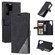 Samsung Galaxy S22 Ultra 5G Skin Feel Splicing Horizontal Flip Leather Phone Case - Black