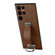 Samsung Galaxy S22 Ultra 5G SULADA Cool Series PC + Leather Texture Skin Feel Shockproof Phone Case - Brown