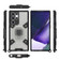 Samsung Galaxy S22 Ultra 5G Space PC+TPU Ring Holder Protective Phone Case - Grey