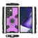 Samsung Galaxy S22 Ultra 5G Space PC+TPU Ring Holder Protective Phone Case - Purple