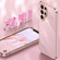 Samsung Galaxy S22 Ultra 5G XINLI Straight Edge 6D Electroplate TPU Phone Case - Pink