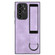 Samsung Galaxy S22 Ultra 5G Wristband Holder Leather Back Phone Case - Purple