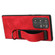 Samsung Galaxy S22 Ultra 5G Wristband Holder Leather Back Phone Case - Red