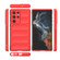 Samsung Galaxy S22 Ultra 5G Magic Shield TPU + Flannel Phone Case - Wine Red