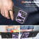Samsung Galaxy S22 Ultra 5G Sliding Camshield Armor Phone Case with Ring Holder - Purple Black