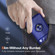 Samsung Galaxy S22 Ultra 5G Sliding Camshield Armor Phone Case with Ring Holder - Blue