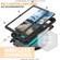 Samsung Galaxy S22 Ultra 5G R-JUST Sliding Camera Metal + Silicone Holder Phone Case - Black