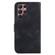 Samsung Galaxy S22 Ultra 5G 7-shaped Embossed Leather Phone Case - Black