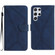 Samsung Galaxy S22 Ultra 5G Stitching Embossed Leather Phone Case - Blue