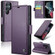 Samsung Galaxy S22 Ultra 5G CaseMe 023 Butterfly Buckle Litchi Texture RFID Anti-theft Leather Phone Case - Pearly Purple