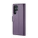 Samsung Galaxy S22 Ultra 5G CaseMe 023 Butterfly Buckle Litchi Texture RFID Anti-theft Leather Phone Case - Pearly Purple