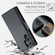 Samsung Galaxy S22 Ultra 5G CaseMe 023 Butterfly Buckle Litchi Texture RFID Anti-theft Leather Phone Case - Black