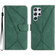Samsung Galaxy S22 Ultra 5G Stitching Embossed Leather Phone Case - Green
