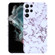 Samsung Galaxy S22 Ultra 5G Marble Pattern Phone Case - Red White
