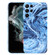 Samsung Galaxy S22 Ultra 5G Marble Pattern Phone Case - Navy Blue White