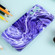 Samsung Galaxy S22 Ultra 5G Marble Pattern Phone Case - Purple White