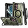 Samsung Galaxy S22 Ultra 5G Armor Series MagSafe Magnetic Holder Phone Case with Back Clip - Army Green