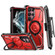 Samsung Galaxy S22 Ultra 5G Armor Series MagSafe Magnetic Holder Phone Case with Back Clip - Red