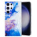 Samsung Galaxy S22 Ultra 5G IMD Shell Pattern TPU Phone Case - Sky Blue Purple Marble