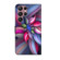 Samsung Galaxy S22 Ultra Crystal 3D Shockproof Protective Leather Phone Case - Colorful Flower