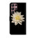 Samsung Galaxy S22 Ultra Crystal 3D Shockproof Protective Leather Phone Case - White Flower