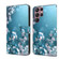 Samsung Galaxy S22 Ultra Crystal 3D Shockproof Protective Leather Phone Case - Plum Flower