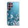 Samsung Galaxy S22 Ultra Crystal 3D Shockproof Protective Leather Phone Case - Plum Flower