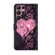 Samsung Galaxy S22 Ultra Crystal 3D Shockproof Protective Leather Phone Case - Lace Love