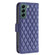 Samsung Galaxy S22 Plus 5G Diamond Lattice Wallet Leather Flip Phone Case - Blue