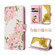 Samsung Galaxy S22 Plus Bronzing Painting RFID Leather Case - Rose Flower