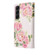 Samsung Galaxy S22 Plus Bronzing Painting RFID Leather Case - Rose Flower