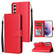 Samsung Galaxy S22+ 5G 3 Card Slots Multifunctional Leather Phone Case - Red