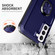 Samsung Galaxy S22+ 5G 3 in 1 Ring Holder PC + TPU Phone Case - Navy Blue