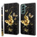 Samsung Galaxy S22+ 5G 3D Painted Leather Phone Case - Golden Swallow Butterfly