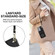 Samsung Galaxy S22+ 5G Anti-theft RFID Card Slot Phone Case - Black