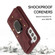 Samsung Galaxy S22+ 5G Armor Ring Wallet Back Cover Phone Case - Wine Red Samsung Galaxy S22+ 5G Armor Ring Wallet Back Cover Phone Case - Wine Red