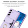 Samsung Galaxy S22+ 5G BF29 Organ Card Bag Ring Holder Phone Case - Purple