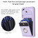Samsung Galaxy S22+ 5G BF29 Organ Card Bag Ring Holder Phone Case - Purple