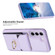 Samsung Galaxy S22+ 5G BF29 Organ Card Bag Ring Holder Phone Case - Purple